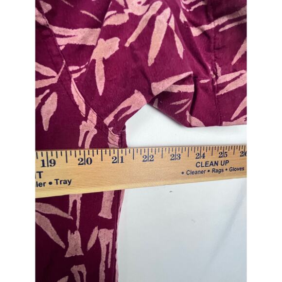 Robert Stock Silk Men's Large Red Hawaiian Print Short Sleeve Vacation Shirt - Picture 4 of 8